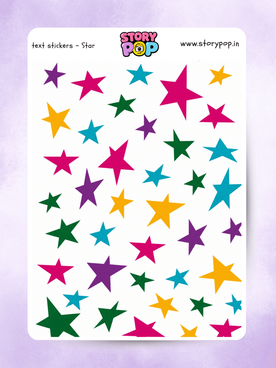 Y2K Star Stickers - Image 1