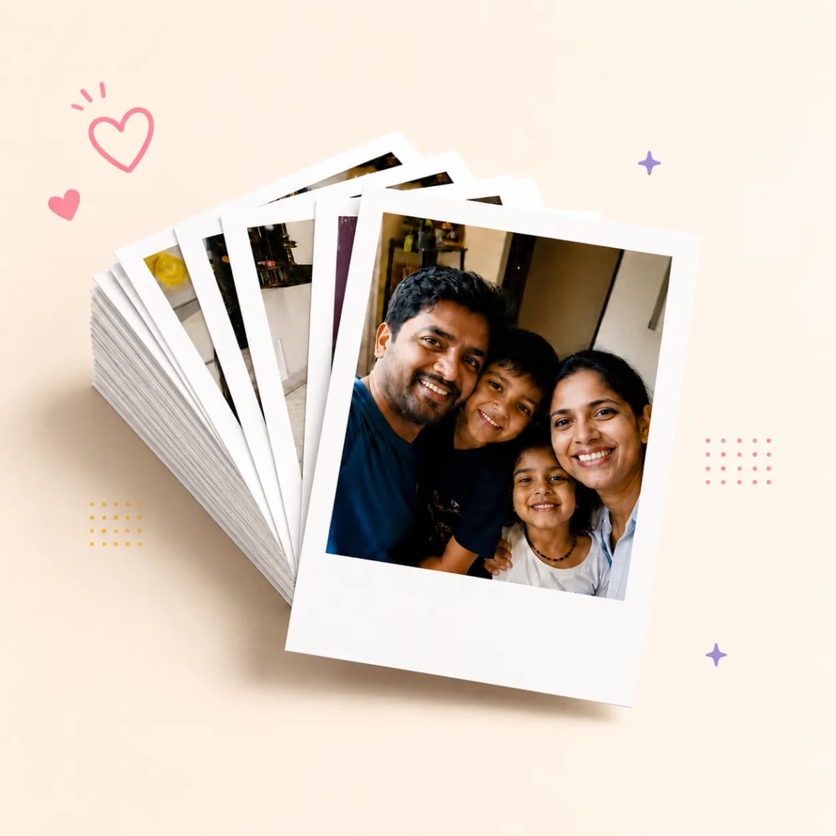 Classic Retro Photo Prints - Stack