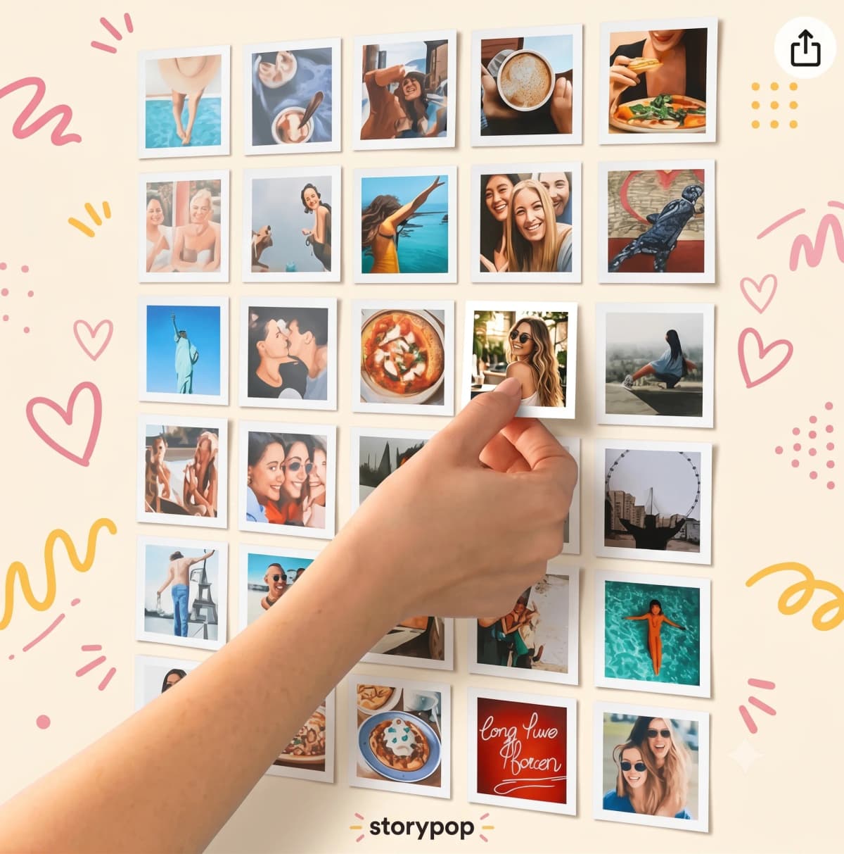 Square Photo Prints - Wall Display